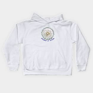 Make a Wish Dandelion Puff Kids Hoodie